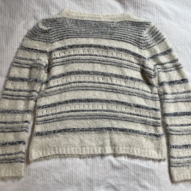 Pull en maille rayé