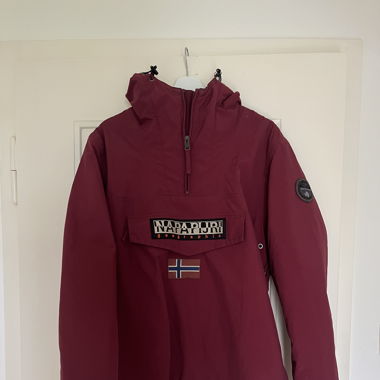 Burgundy winter coat