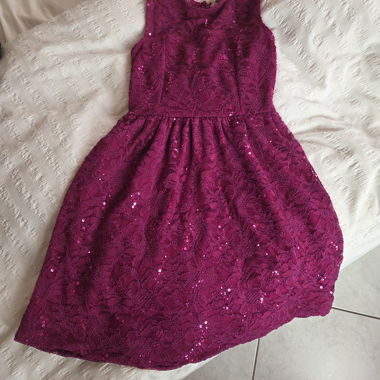 Pailletten-Spitzenkleid