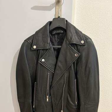 Faux leather jacket