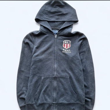 Ralph Lauren black zip-up hoodie