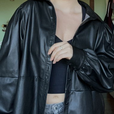 fake leather jacket 