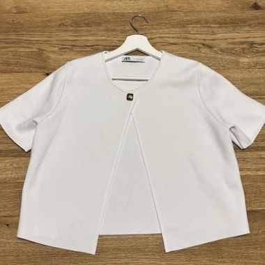 Zara weisse Kurzjacke