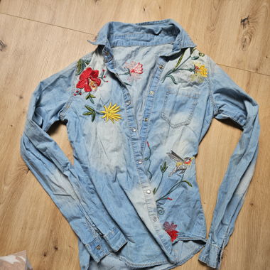 Jeansbluse
