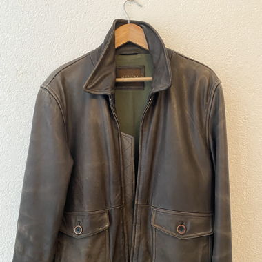 Veste en cuir vintage - Lederjacke Vintage 