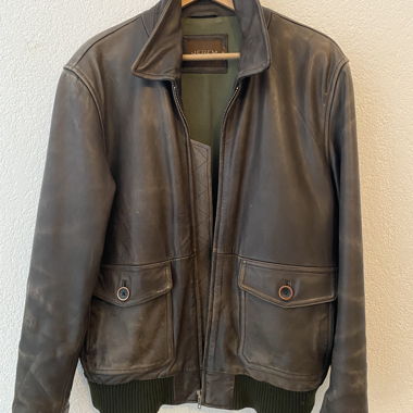 Veste en cuir vintage - Lederjacke Vintage 