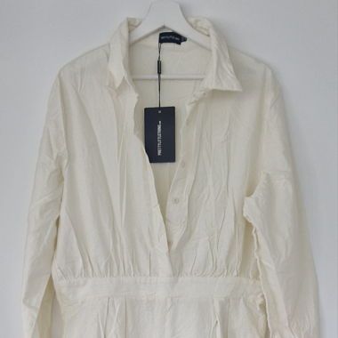 PLT jumpsuit in cream size 16