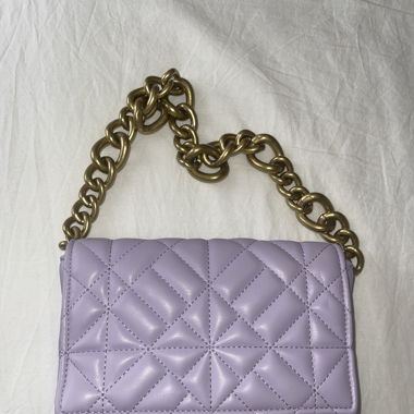 Sac Zara Mauve avec chaîne dorée 
