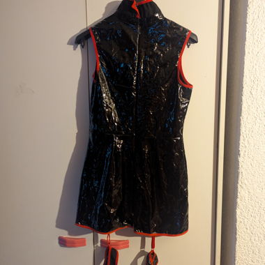 Black Patent Coat Nurse Costume