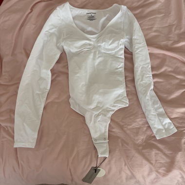 Creamy fabrics Bodysuit in weiss