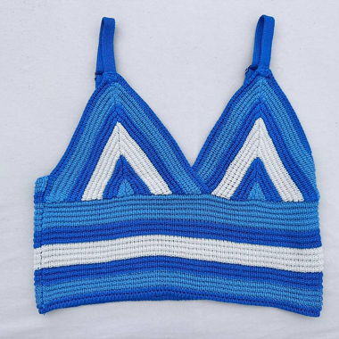 Magliettina estiva blu/bianca
