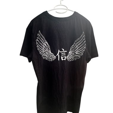 Black Graphic T-Shirt Size L