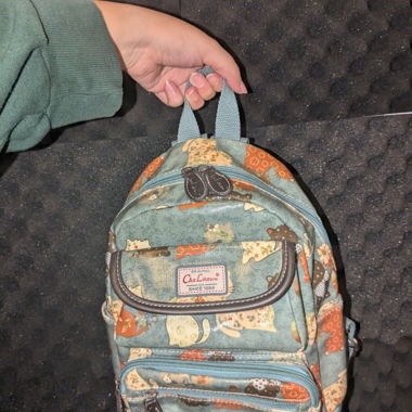 Cha Lita Wu Small Backpack with Cat Motives