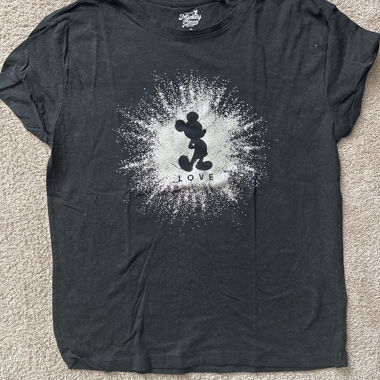 T-shirt Mickey Mouse noir