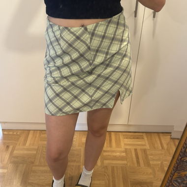 Karierter Minirock