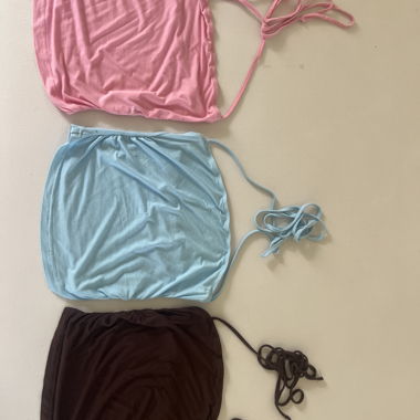 Set da 3 top Neckholder