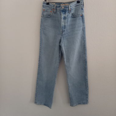 Levi's Ribcage Straight Hellblau