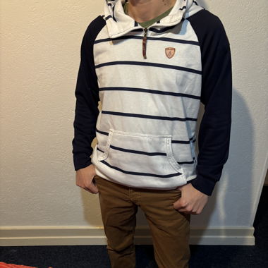 Striped Hoodie with Hood