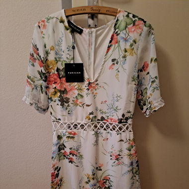 Robe courte fleurie, parisien, taille s