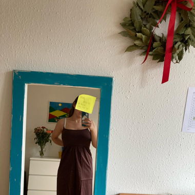 Brown Zara’s dress