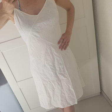 Vestito bianco in lino (Taglia 38 / M)