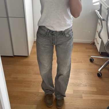Jeans gris Zara, taille 38