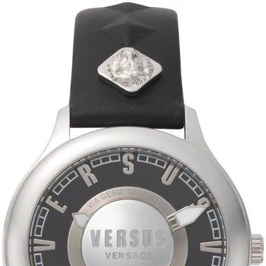 versus versace milano watch black silver