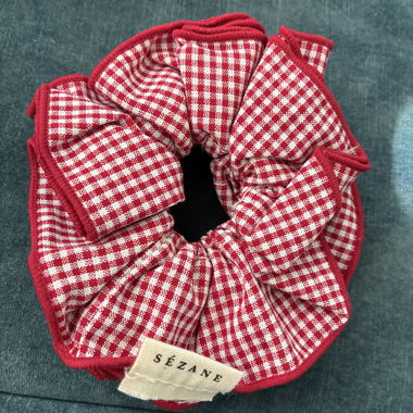 Chouchou Sézane vichy rosso