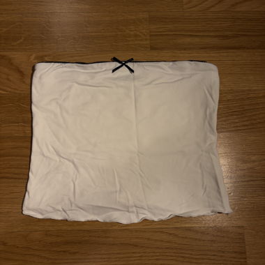 White Bandeau Top with Bow