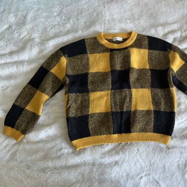Dicker karierten Pullover