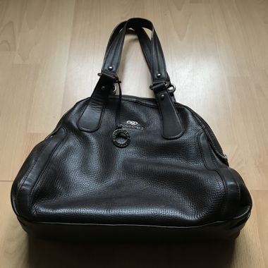 Sac Pourchet en cuir brun