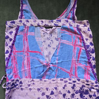 Robe dos nu tie-dye violette taille 1 