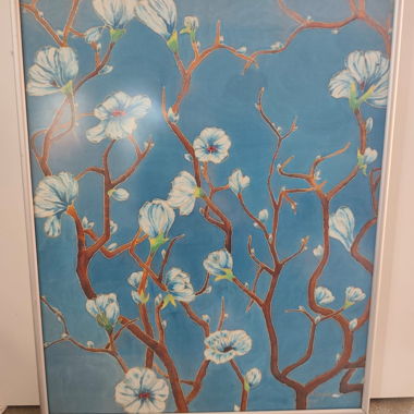 Quadro su seta grande