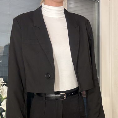 Blazer large court noir 