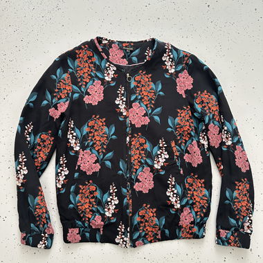 Massimo Dutti leichte Jacke blumen 36 S 