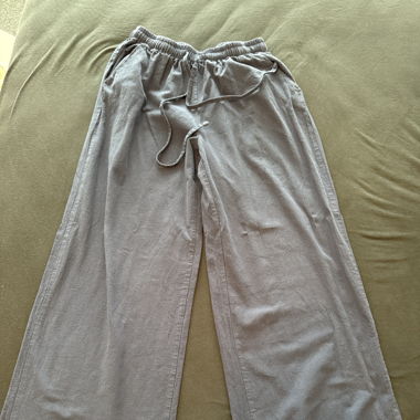 Leinenhose - Marineblau