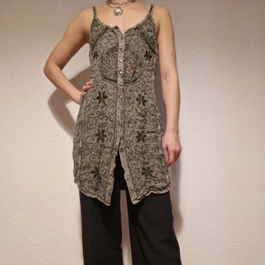 Khaki indie dress