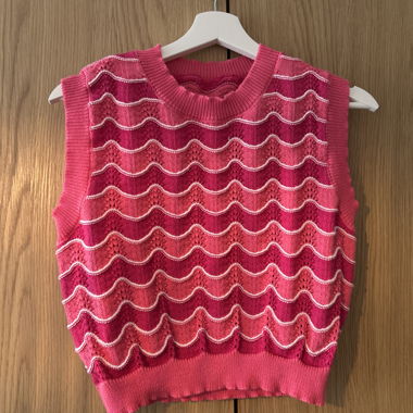 Pink Strickpullunder