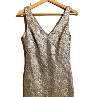 Abito con Paillettes Argento “Banana Republic”