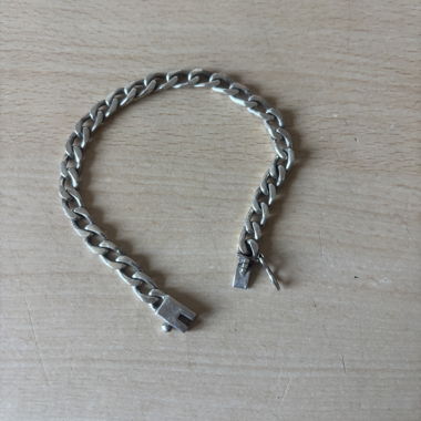 Bracelet cubain en argent 925 19 cm