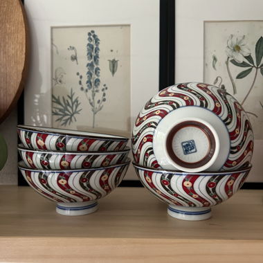Ciotole vintage giapponesi Arita Ware di Haruyuen -
