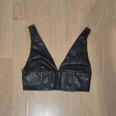 Crop top nero