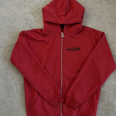 Chaotic Red Hoodie, Size S