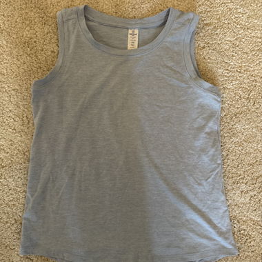 Light blue sleeveless tank top