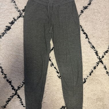 Grey fabric trousers