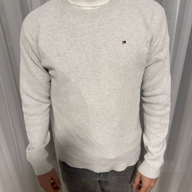 White / Grey Tommy Hilfiger Sweater