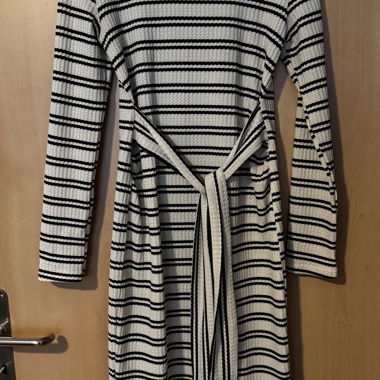 Robe longue à rayures