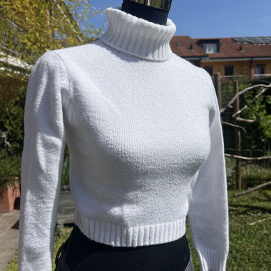 White Turtleneck Sweater