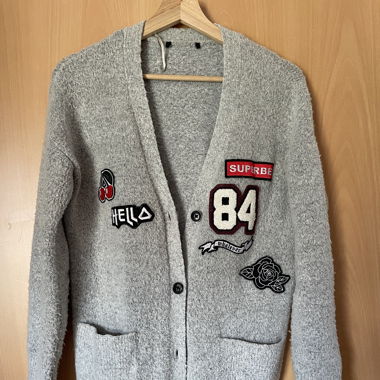 Gilet long à patchs