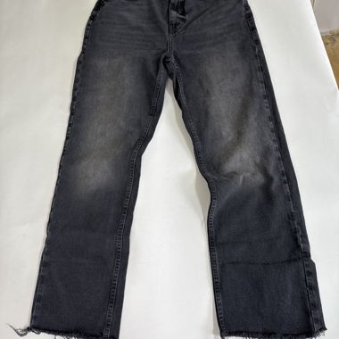 ZARA black wide-leg jeans